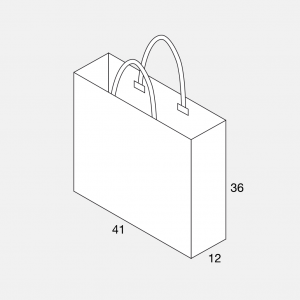 Papierkordeltasche 41+12x36