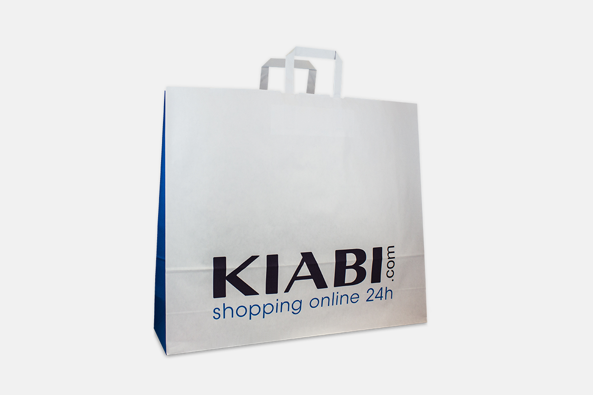 Flachhenkeltasche mit kiabi.com Logo